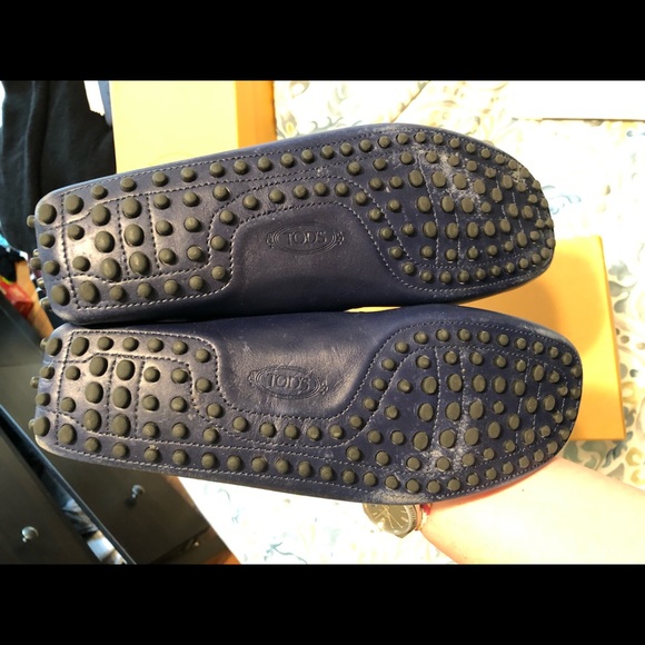 Tod’s loafers - leather - navy blue - Picture 3 of 4
